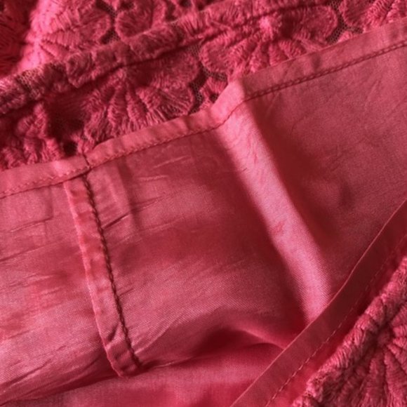 Lily Pulitzer Pink Lace and Stitched Flower Cocktail Dress - Picture 7 of 8